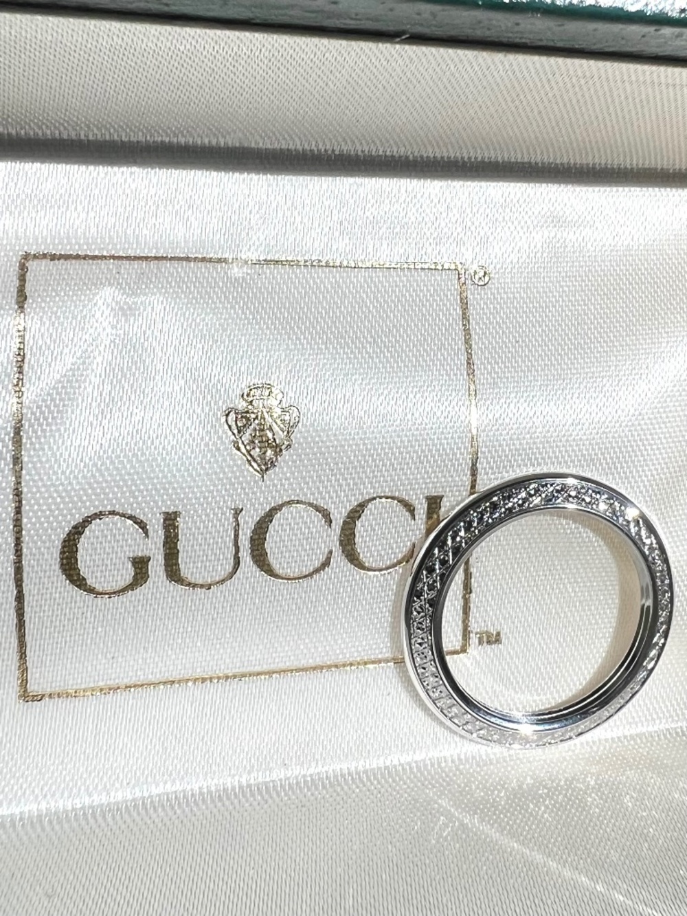Rare Gucci 1100L Silver Diamond-Cut Watch Bezel – Authentic Swiss Made